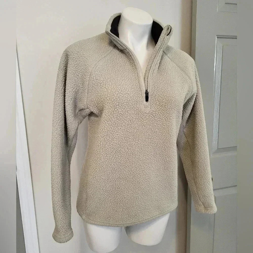 Backcountry Half Zip High Pile Sherpa Fleece Pullover Sweater(S)